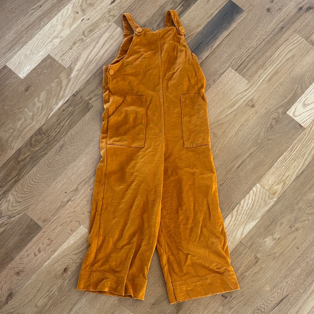 Misha And Puff Mustard Corduroy Kids Overalls